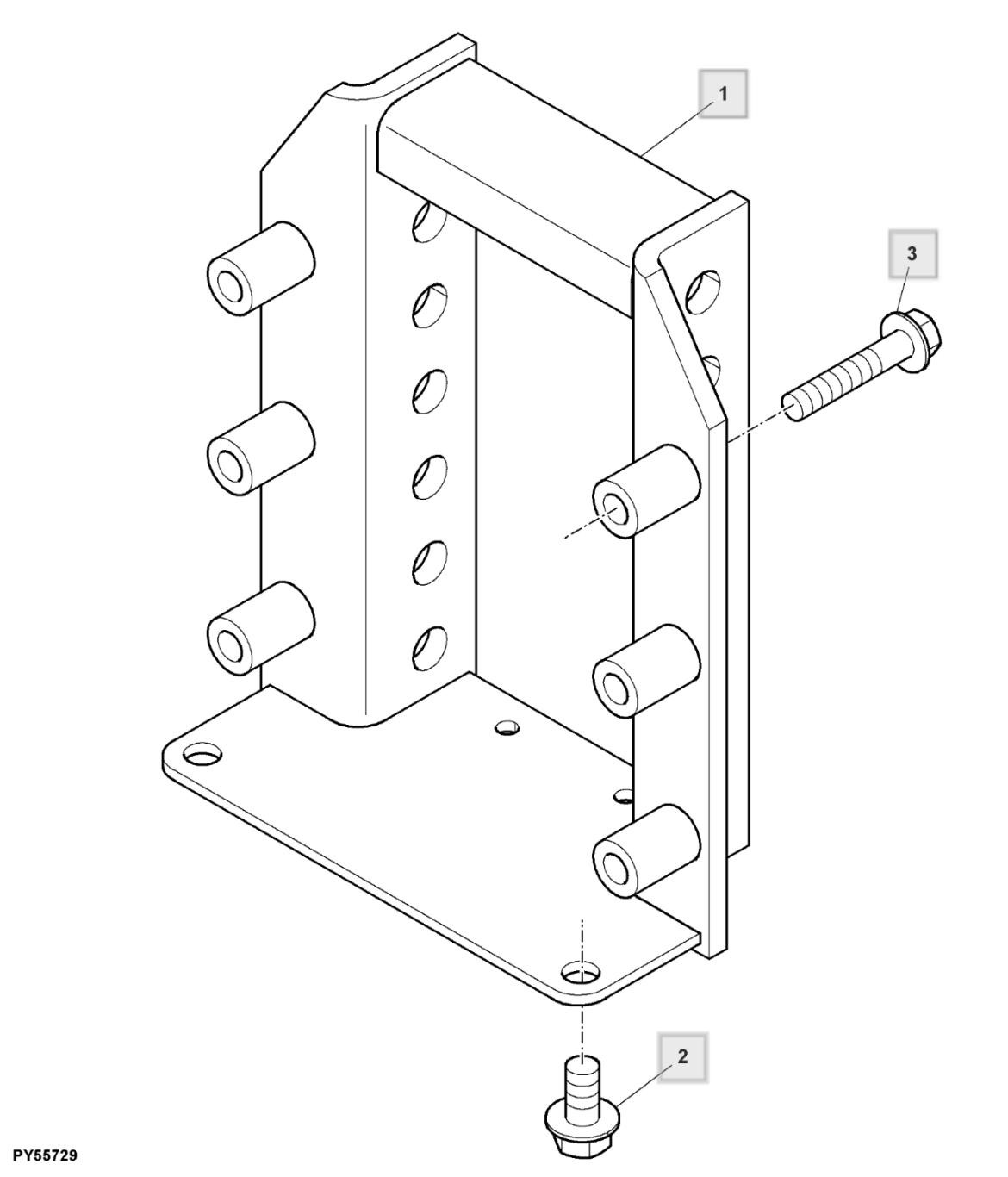 Giá treo, dây kéo khoang (-020944)